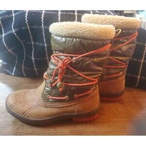 Sperry Womens Snow Boots  Thinsulate 9289273 Leather Faux Fur Size 8 M